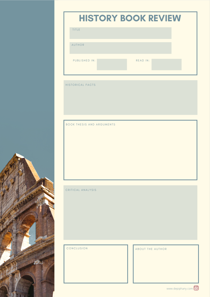History book review template